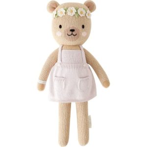 Little 13" Olivia the Honey Bear Hand-Knit Doll