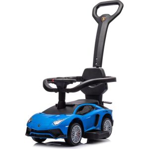 Lamborghini 3-in-1 Push Ride On Toy Car - Blue