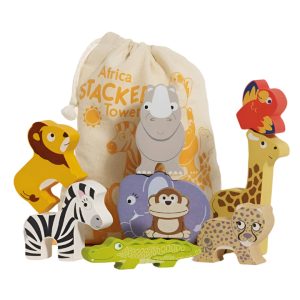 Africa Stacking Animals & Bag - 10 Piece