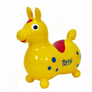 Yellow Rody Horse Inflatable Bouncer Ride-on