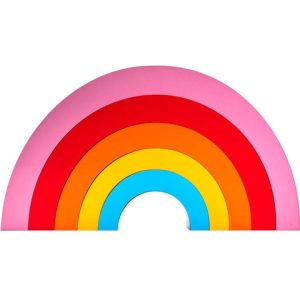 Shelf Decor Mirrored Rainbow