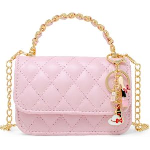 Classic Link Chain Handle Handbag - Pink