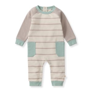 Basic Stripe Baby Boy Jumpsuit